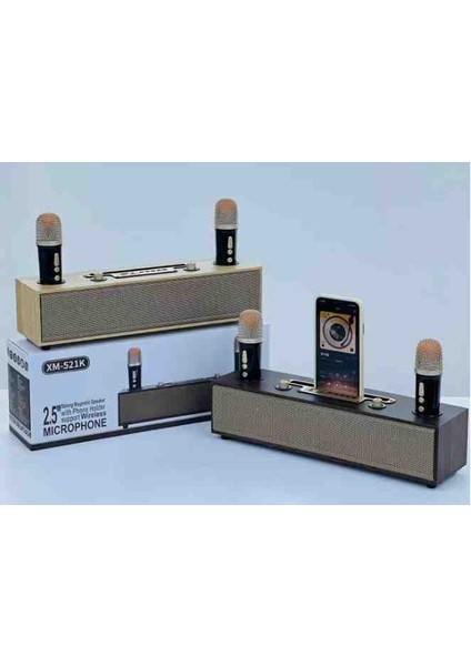 XM-521K Ahşap Retro Bluetooth Hoparlör