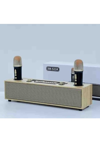 XM-521K Ahşap Retro Bluetooth Hoparlör