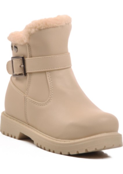 24064-P Bej Içi Polarlı Kız Çocuk Bot