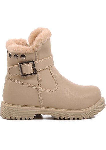 24064-P Bej Içi Polarlı Kız Çocuk Bot fiyatları