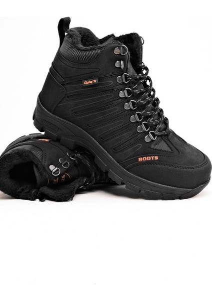 116-24 Deri Outdoor Kürklü Fermuarlı Erkek Bot modelleri