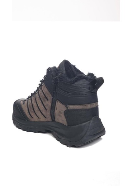 116-24 Deri Outdoor Kürklü Fermuarlı Erkek Bot modelleri
