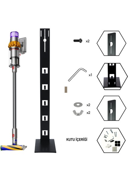 Gen5 Detect ,V15 Uyumlu Şarjlı Süpürge Standı