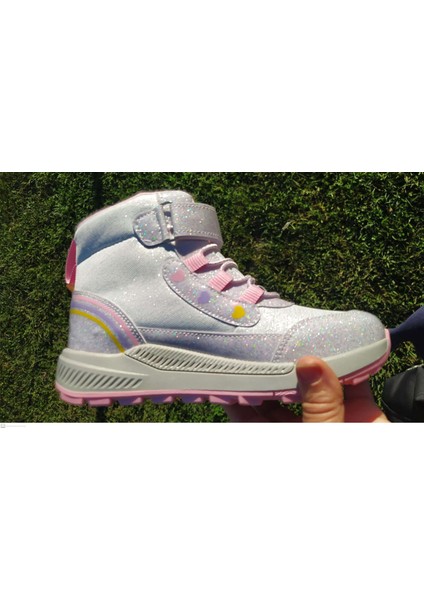 Kız Çocuk Yarım Bot Su Geçirmez Parlak Simli Cırt Cırtlı Termal Bot fiyatları