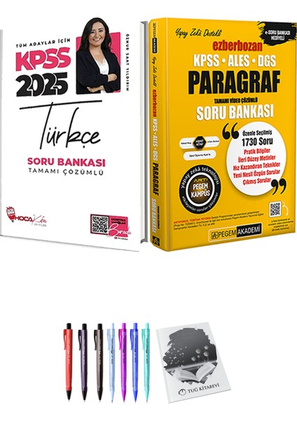 Ezberbozan KPSS ALES DGS Paragraf Soru Bankası - Hoca Kafası 2025 KPSS Türkçe Soru Bankası + Hediyeli