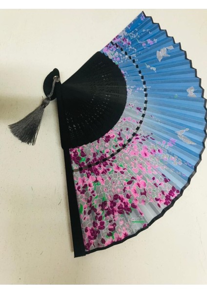 -kaliteli Bambu Ağaç Desenli Şık Japon Yelpaze Lüks Özel Tasarım modelleri