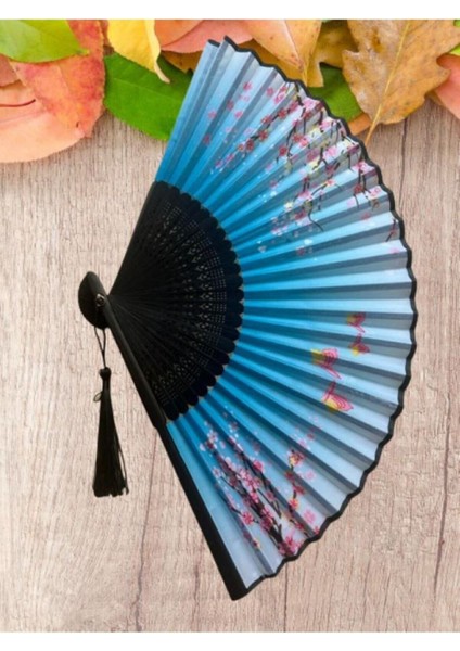 - Bambu Japon Yelpaze Kaliteli Kumaş H41