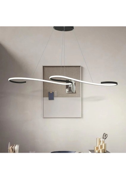Infinity / Sarkıt Avize / 120 cm / Antrasit Gövde / 3 Renk Işık fırsatları