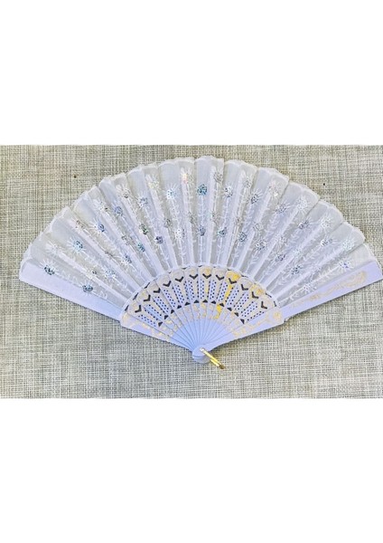 - Gelin Kızın Bohçasına Özel Kumaş Beyaz Yelpaze fırsatları