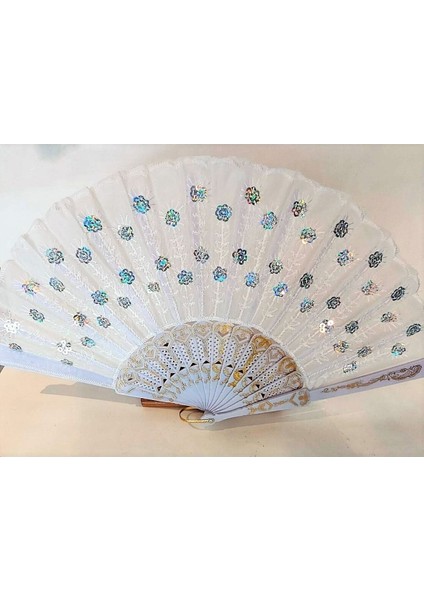 - Gelin Kızın Bohçasına Özel Kumaş Beyaz Yelpaze indirimleri