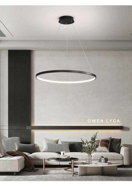 Karpos / Sarkıt Avize / Tekli Çember / 80 cm / Antrasit Gövde / 3 Renk Işık fiyatları
