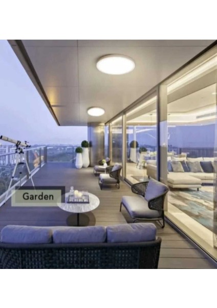 Büyük Boy LED Panel Avize 24W 6500K Beyaz Işık 30 cm Çapında Banyo Balkon Wc Aydınlatma Armatürü