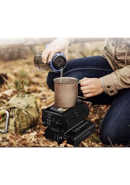 Big Fire Maxi Portatif Kamp Sobası Tüp Baglantılı Son Derece Hafif ve Portatif Taşıma Saplı Camp Soba