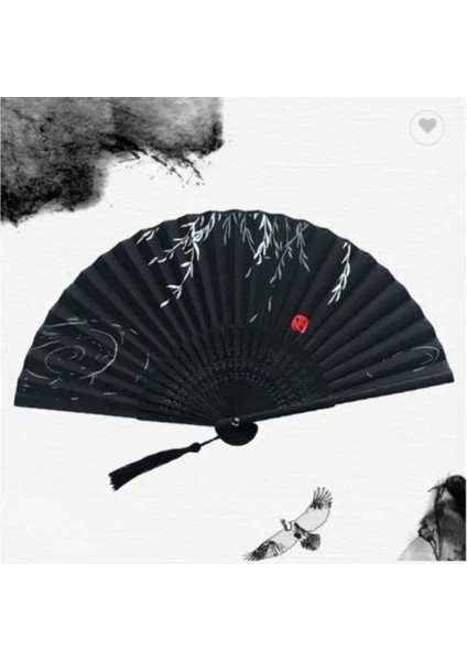 - Yelpaze Siyah Özel Hediye Kesesi Ile Bambu Şık Japon Lüks Özel Tasarım modelleri