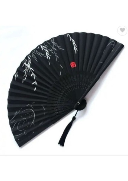 - Yelpaze Siyah Özel Hediye Kesesi Ile Bambu Şık Japon Lüks Özel Tasarım indirimleri