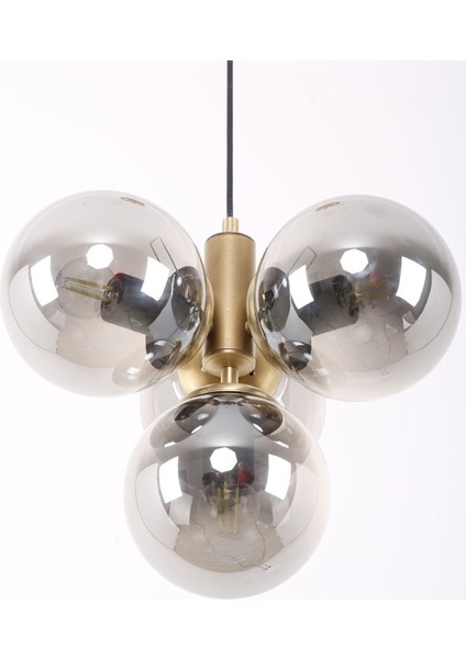 Hector 4'lü Eskitme Füme Camlı Avize fiyatları