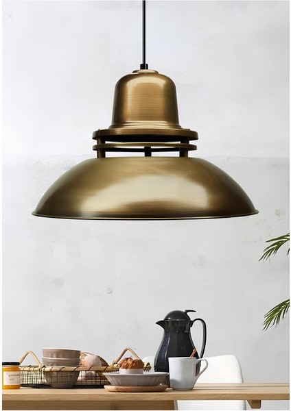 Nova Serisi Eskitme Rengi Büyük Boy Metal Endüstriyel Sarkıt AYD-3673