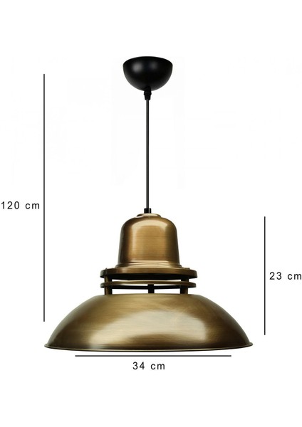 Nova Serisi Eskitme Rengi Büyük Boy Metal Endüstriyel Sarkıt AYD-3673 fırsatları