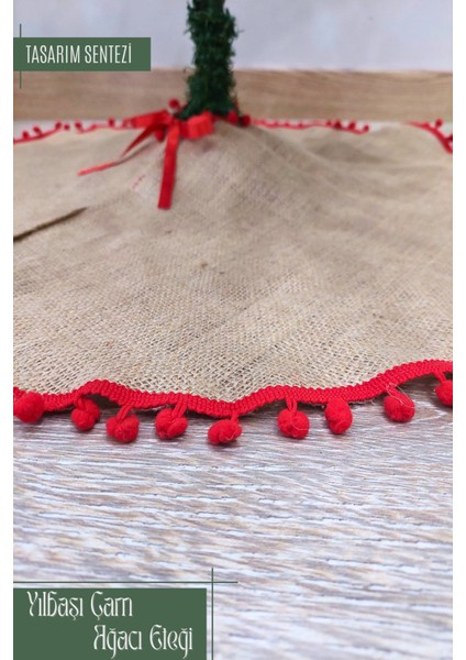 Yılbaşı Çam Eteği Örtüsü Jüt Yeni Yıl Çam Ağacı Eteği Ağaç Altlığı Ağaç Süsü Christmas Noel Hediye modelleri