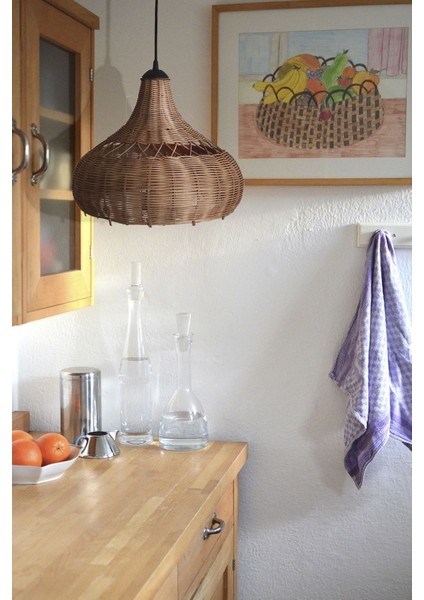 Bambu Sarkıt Avize Rattan Sarkıt: Cloud 40 cm (Çam Kabuğu) fırsatları