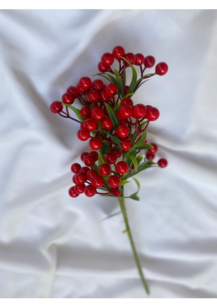 35 cm Küçük boy Kokina Çiçeği Yılbaşı Çiçeği Kırmızı Kokina Yapay Kokina fiyatları