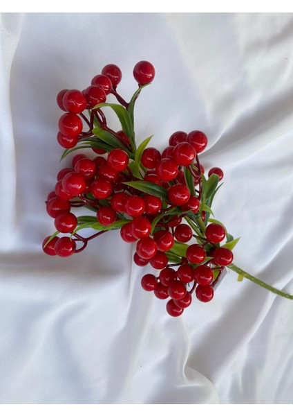 35 cm Küçük boy Kokina Çiçeği Yılbaşı Çiçeği Kırmızı Kokina Yapay Kokina modelleri