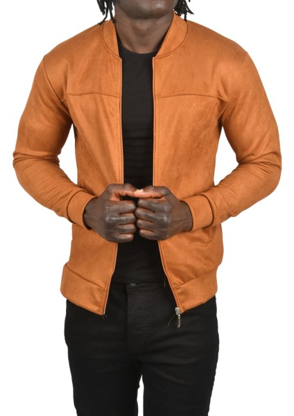 Dar Kesim Likralı Fermuarlı Süet Kumaş Ceket Ince Mont 2504334 indirimleri