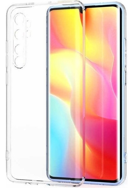 Xiaomi Mi Note 10 Lite Uyumlu Soft Darbe Korumalı Dizayn Renkli Yumuşak Silikon Kılıf Arka Kapak + Ekran Koruyucu