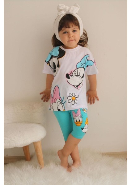 Minnie, Mickey Baskılı Ikili Çoçuk Takım