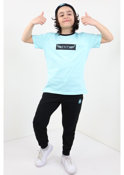 Erkek Çocuk Baskılı Üçlü Eşofman Takım