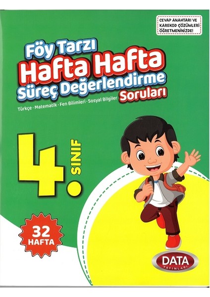 4.sınıf Föy Tarzı Hafta Hafta Süreç Değerlendirme Soruları (32 Hafta)