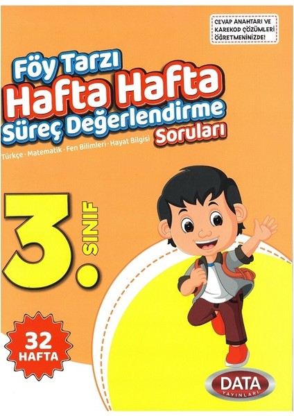 3.sınıf Föy Tarzı Hafta Hafta Süreç Değerlendirme Soruları (32 Hafta)