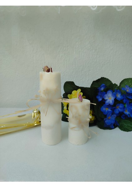 Sütun Mum Ikili Set Mum