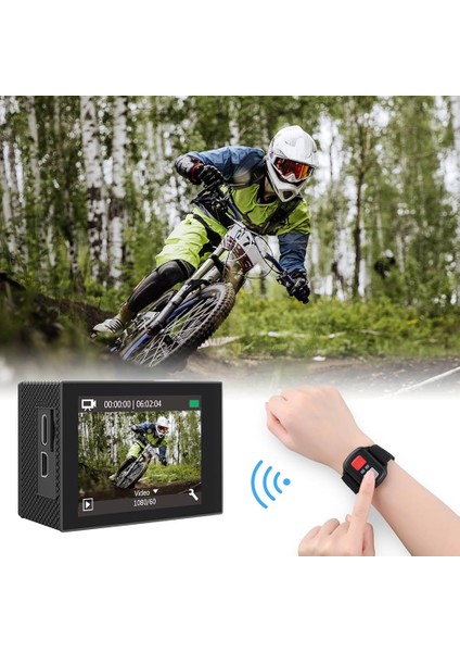 EK7000 Pro 4K Wi-Fi Aksiyon Kamera ve Süper Aksesuar Seti Su Geçirmez Spor Video Kayıt Fotoğraf Dokunmatik