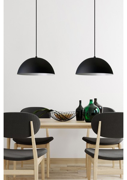 Ikili Siyah Lipeo Avize Sarkıt Salon Mutfak Kuaför Lamba Dekoratif Aydınlatma fiyatları