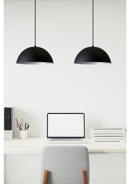 Ikili Siyah Lipeo Avize Sarkıt Salon Mutfak Kuaför Lamba Dekoratif Aydınlatma fırsatları