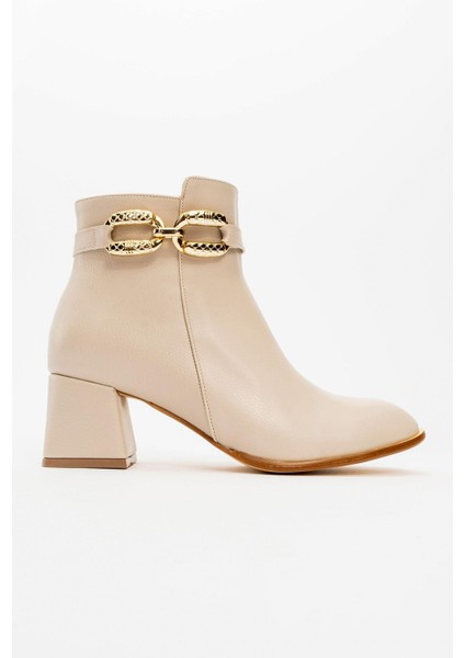 Kaydırmaz Tokalı Kadın Bot Bej Cilt fiyatları