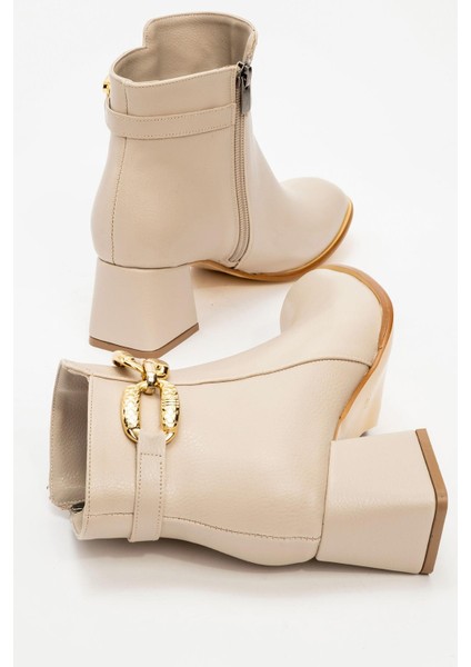 Kaydırmaz Tokalı Kadın Bot Bej Cilt fırsatları