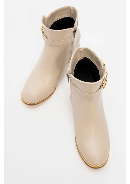 Kaydırmaz Tokalı Kadın Bot Bej Cilt indirimleri