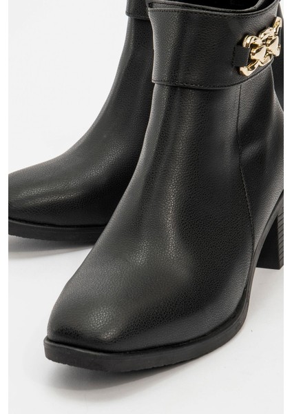 Kaydırmaz Tokalı Kadın Bot SİYAH CİLT modelleri