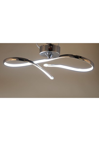 Modern Lu x ury LED Plafonyer Krom Ledli Avize