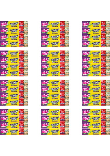 48'li Buzdolabı Poşeti Orta Boy 24X38 cm 960 Adet