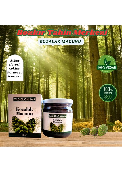 Bozkır Tahin Merkezi Kozalak Macunu 240GR (doğal&katkısız)