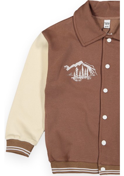 Erkek Çocuk 3 Iplik Oversize Kolej Ceket modelleri