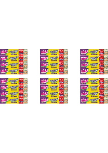 24'lü Buzdolabı Poşeti Orta Boy 24X38 cm 480 Adet