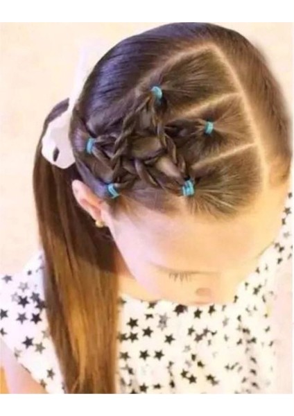 - 100 Adet Renkli Plastik Minik Lastik Toka