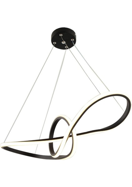 TT002-SY Papyon Modeli ( Sarı Işık LED ) Mat Siyah LED Avize fiyatları