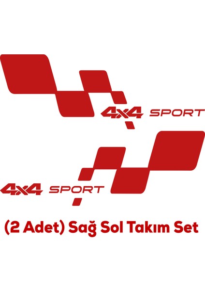 4x4 Sport Kapı Altı Sticker Sport Sticker Araba Sticker Oto Sticker