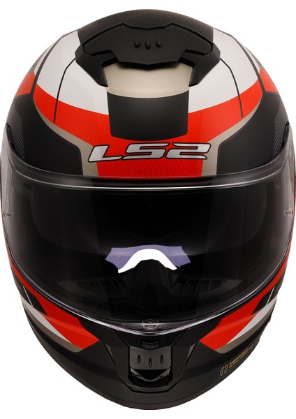 Stream 2 Road Mat Siyah-Kırmızı-Beyaz-Gri Kapalı Kask