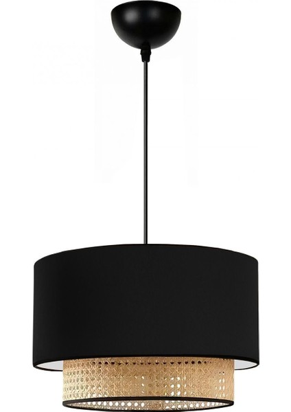 Homing Siyah Kumaş Orijinal Hazeran Rattan Sarkıt AYD-3743 modelleri